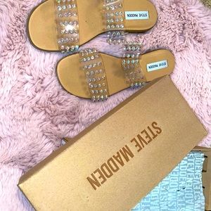 Blizie CLEAR Steve Madden sandal 9.5